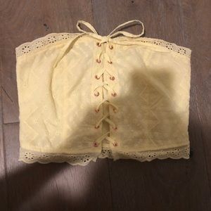 Yellow Crop Top